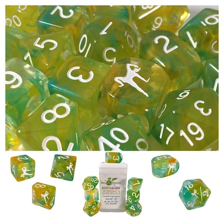 Role 4 Initiative Diffusion Monastic Discipline Dice - Set of 7 R4I50526-7C-S